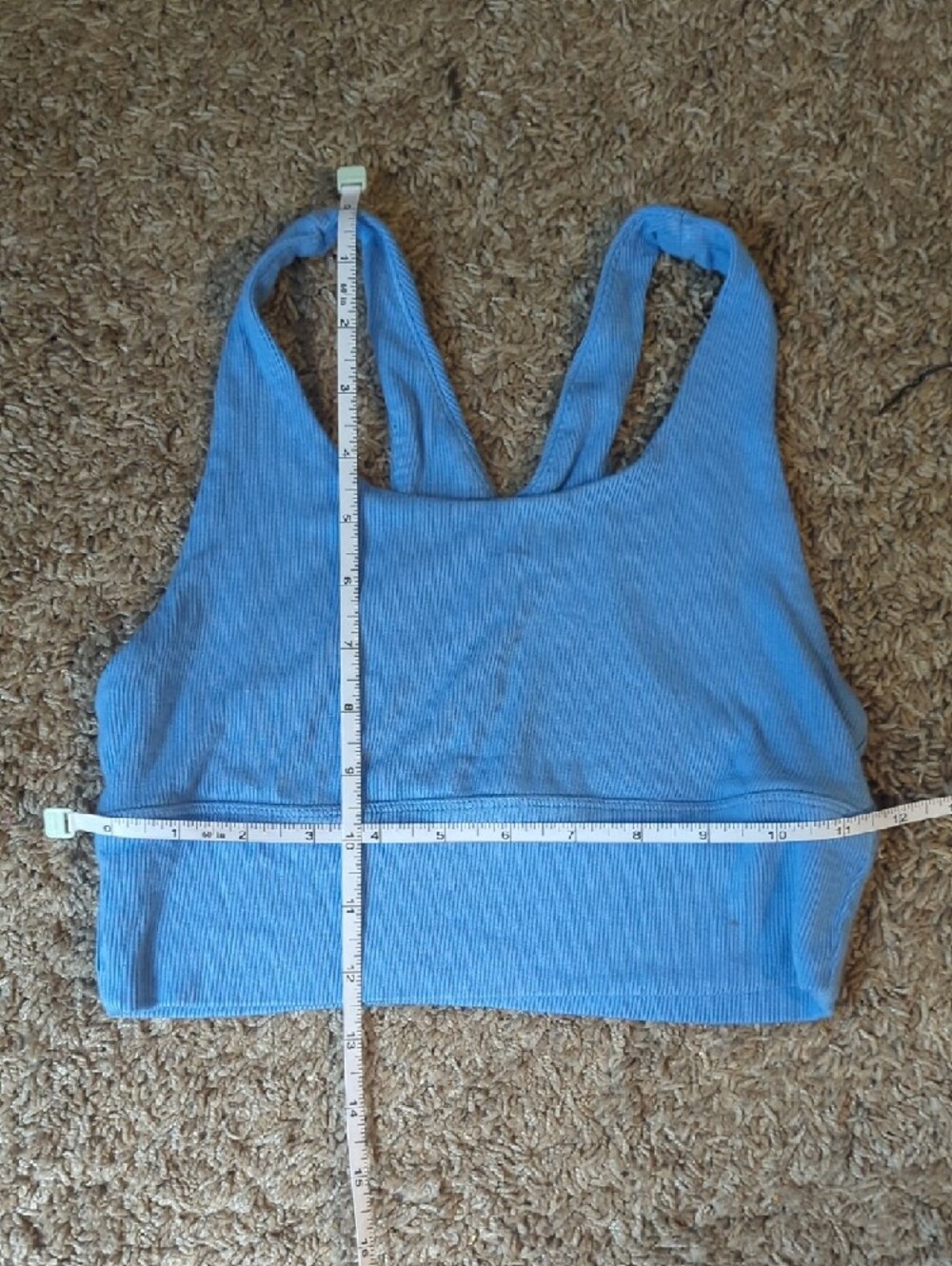 Set of 4 Ribbed Crop Tank Tops - Blue, Light Blue, Pink, Rust - Picture 2 of 8